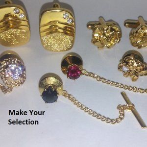 NWT Tie Tack Cluff Links boxed Your Choice